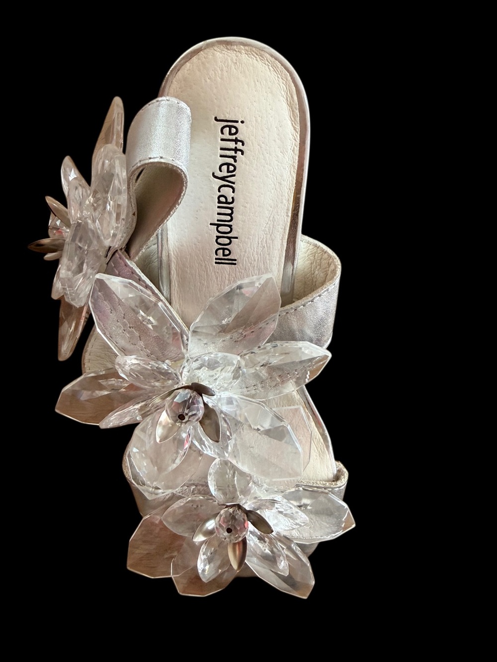 Jeffrey Campbell "Violit" Embellished 
Floral Sandal NEW! Sz 7 CINDERELLA Sandal - Picture 4 of 16
